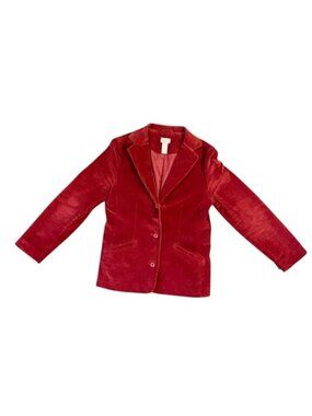 Vintage LL Bean Women's Red Corduroy Blazer/Jacket, Size 10